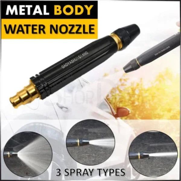 High Pressure Water Spray Gun Nozzle for 1/2" Hose Pipe,