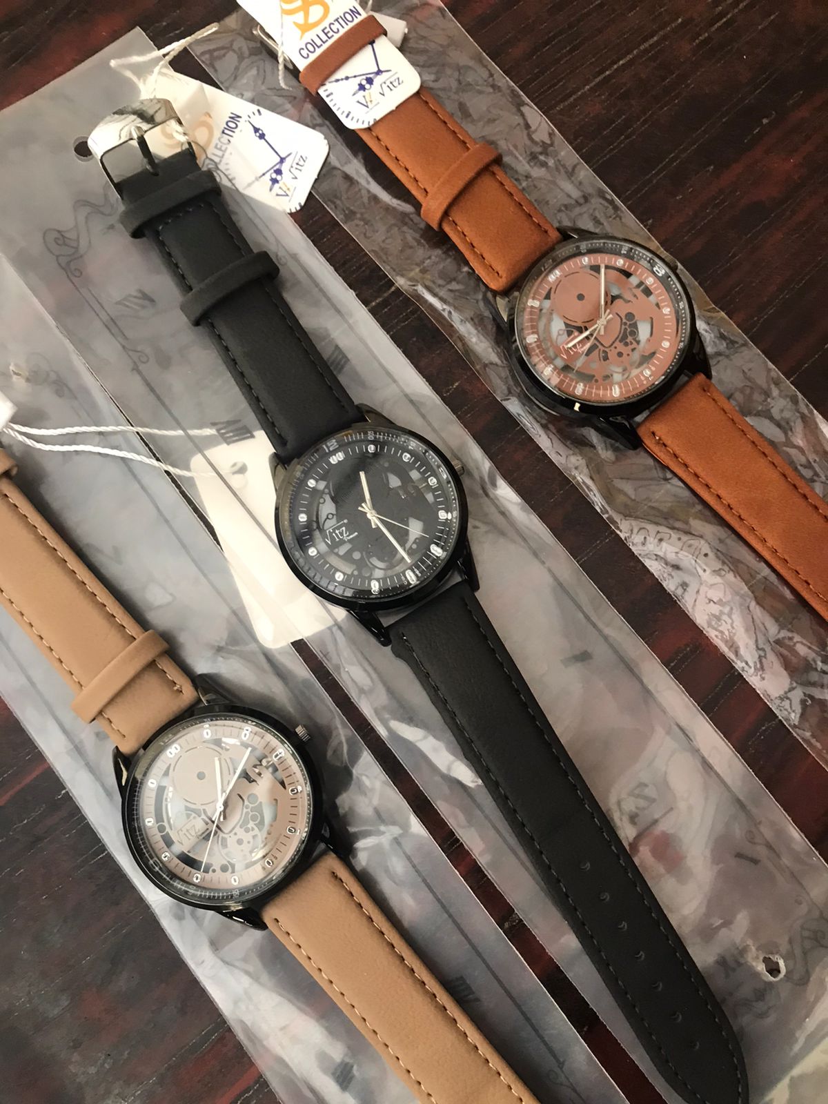Vitz Leather Men Watch